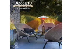 10,000 BTU Bronze Tabletop Patio Heater