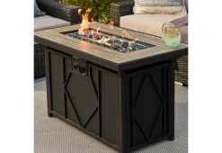 60,000 BTU Rectangular Propane Fire Pit