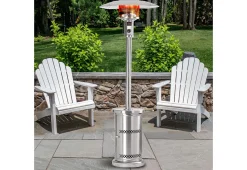 48,000 BTU Stainless Steel Floorstanding Patio Heater