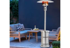 48,000 BTU Stainless Steel Floorstanding Patio Heater