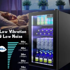 120 Can Beverage Refrigerator with Glass Door