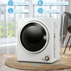 1.5 Cu. Ft. Compact Electric Clothes Dryer