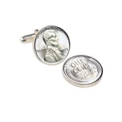 1943 Lincoln Steel Penny Cuff Links