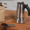 500 mL Stainless Steel Espresso Maker and Spoon Set