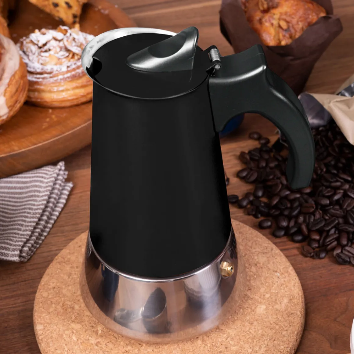 300 mL Stainless Steel Espresso Maker