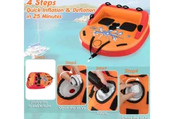 2 Person Water Sport Inflatable Towable Tubes for Boating