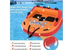 2 Person Water Sport Inflatable Towable Tubes for Boating