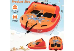 2 Person Water Sport Inflatable Towable Tubes for Boating