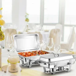 9 Qt Stainless Steel Chafing Dish (Set of 2)