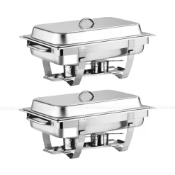 9 Qt Stainless Steel Chafing Dish (Set of 2)