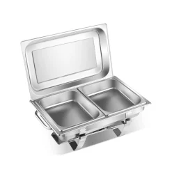 9 Qt Stainless Steel Chafing Dish (Set of 2)