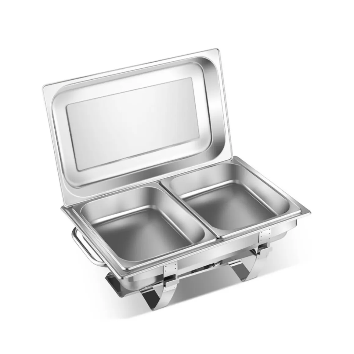 9 Qt Stainless Steel Chafing Dish (Set of 2)
