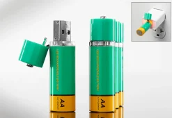 AA USB Rechargeable Batteries (Set of 4)