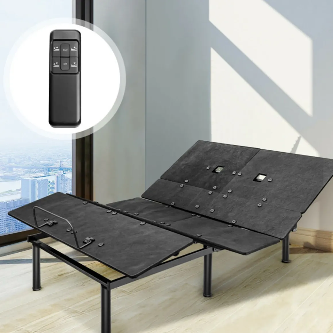Adjustable Bed Base Frame with Head and Foot Incline