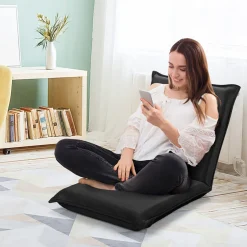 Adjustable 6-Position Folding Floor Chair