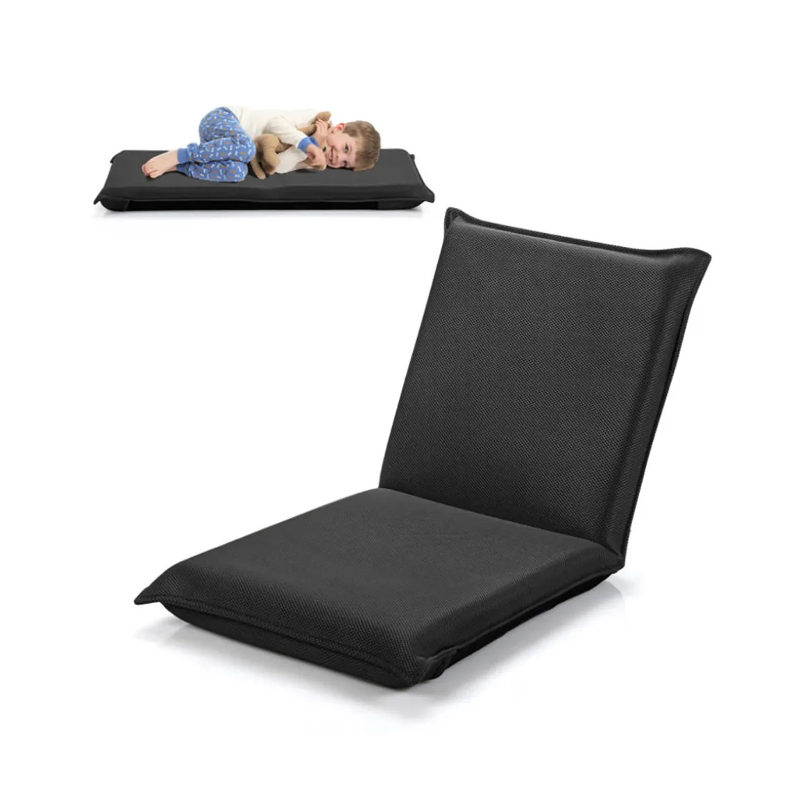 Adjustable 6-Position Folding Floor Chair