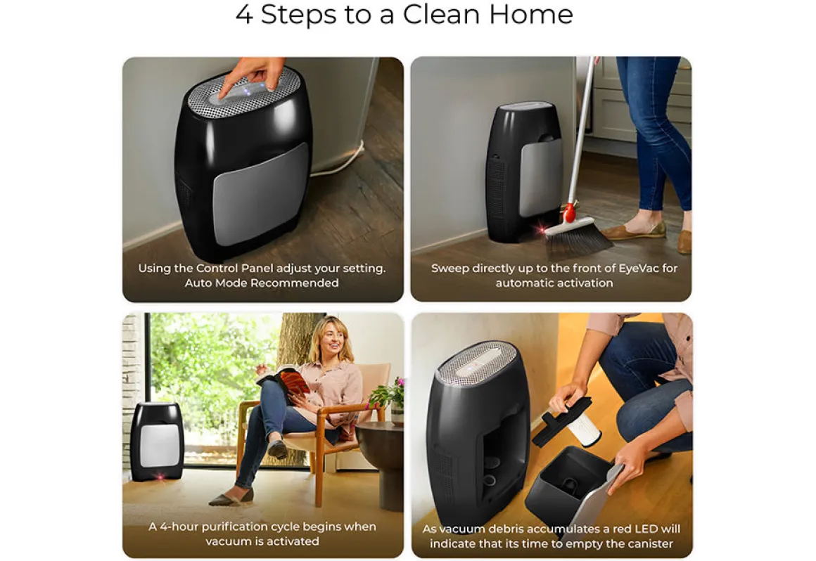 Air Purifying Touchless Vacuum