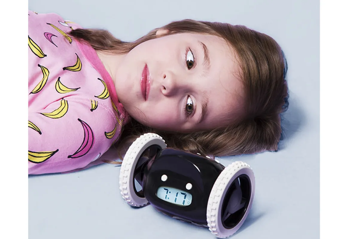 Alarm Clock on Wheels