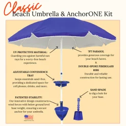 All-in-One Anchor Table Beach Umbrella