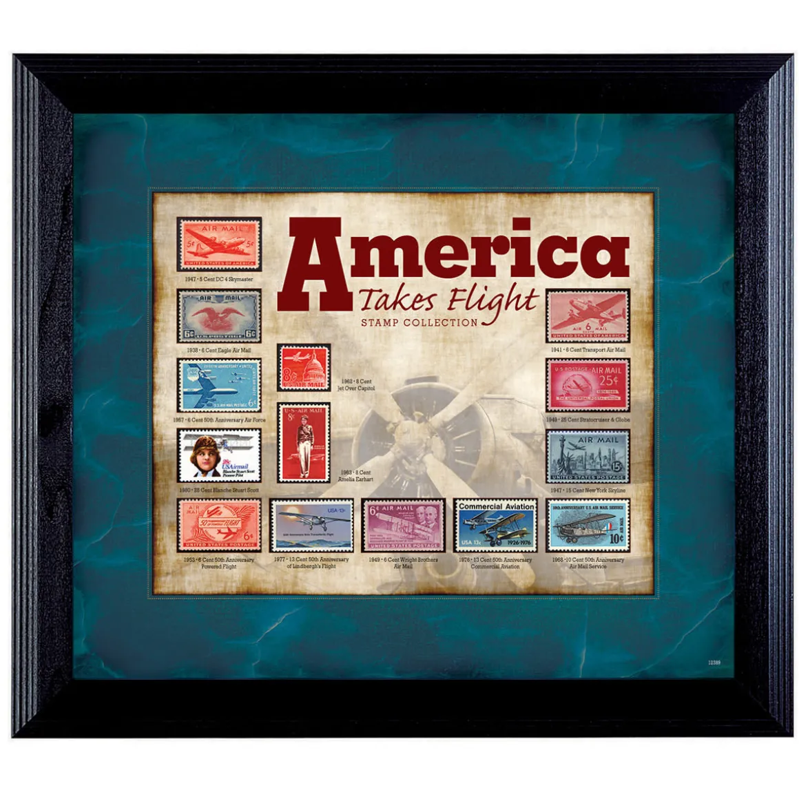 America Takes Flight Stamp Collection Frame