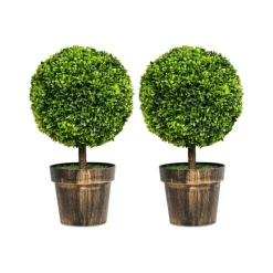 Artificial Ball Trees with Natural Look (Set of 2)