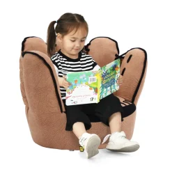 Baseball Glove Shaped Kids Upholstered Sofa