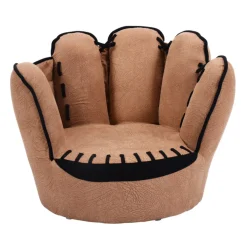 Baseball Glove Shaped Kids Upholstered Sofa