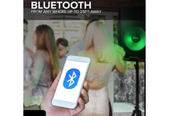 Beat-Synced LED Loudspeaker With Stand