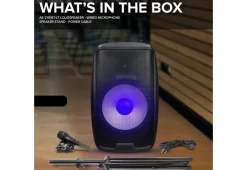 Beat-Synced LED Loudspeaker With Stand