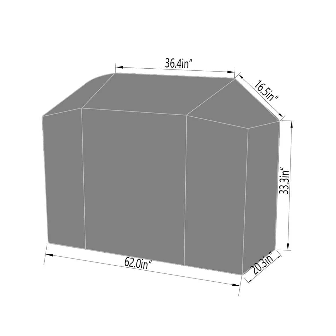 Black Grill Cover for 450/510 sq. in. Smart Grills