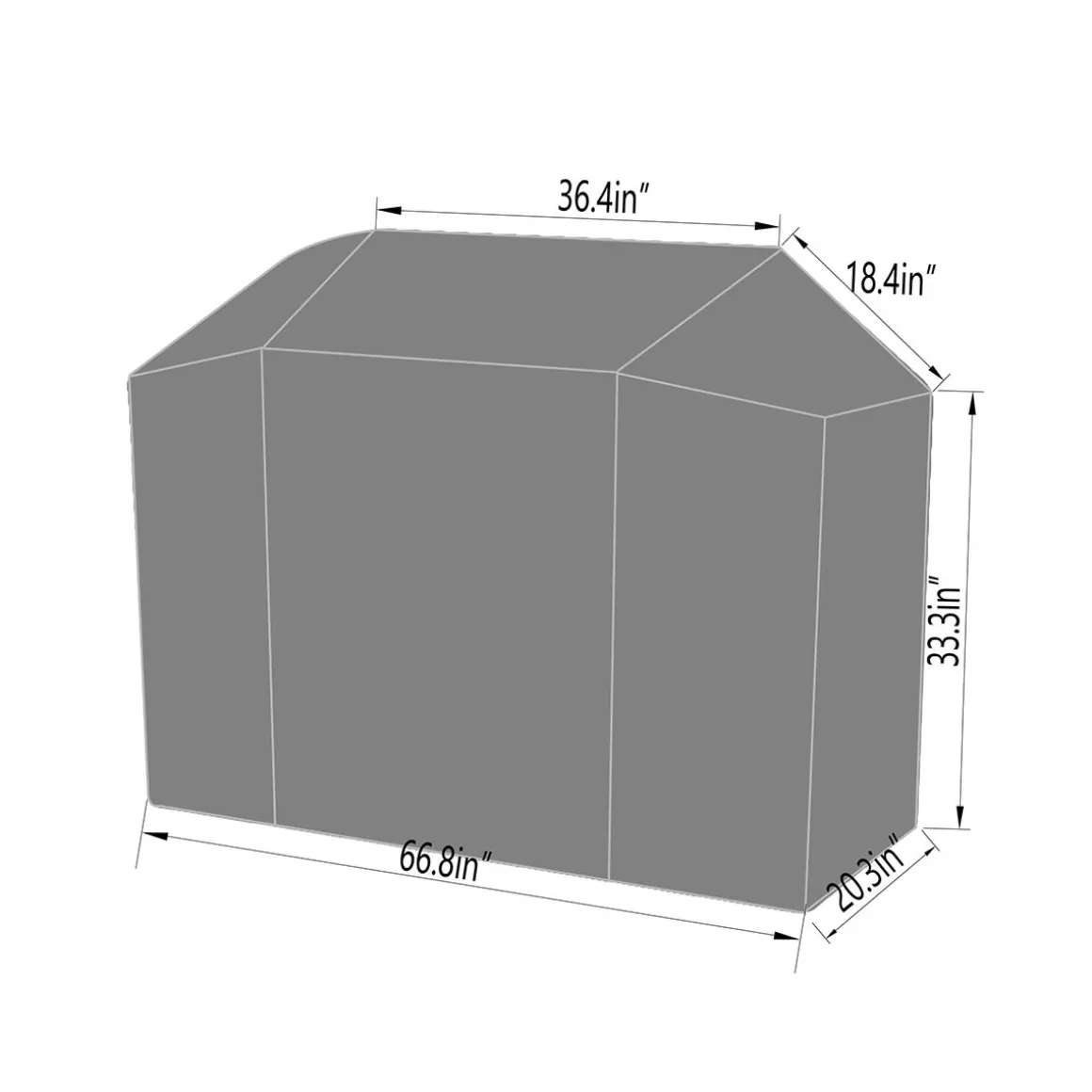 Black Grill Cover for 640 sq. in. Smart Grill