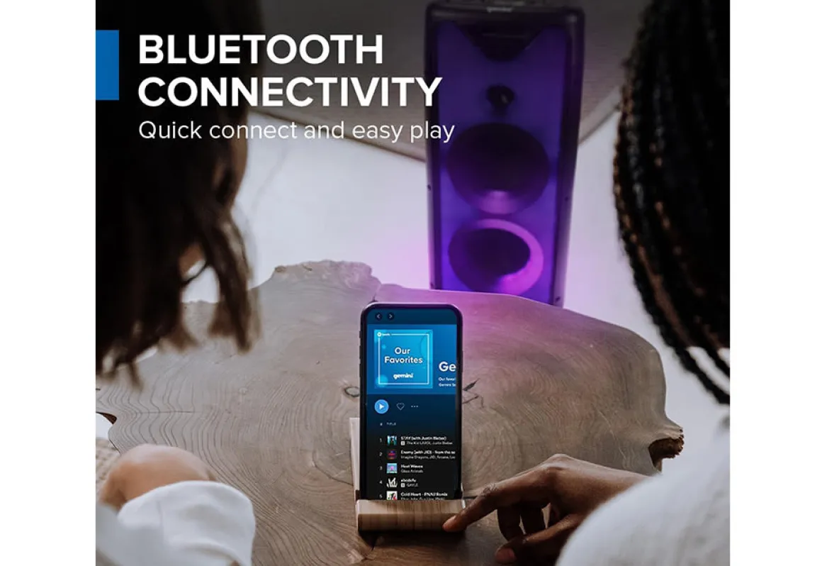Bluetooth Party Speaker with LED Lights