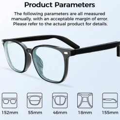 Bluetooth Smart Glasses with Detachable Lenses