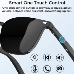 Bluetooth Smart Glasses with Detachable Lenses