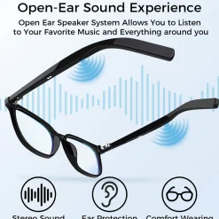 Bluetooth Smart Glasses with Detachable Lenses