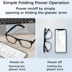 Bluetooth Smart Glasses with Detachable Lenses