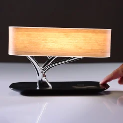 Bonsai Bluetooth Speaker Lamp with Wireless Charging Pad by Sharper Image