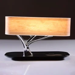 Bonsai Bluetooth Speaker Lamp with Wireless Charging Pad by Sharper Image