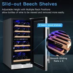 30-Bottle Dual Zone Freestanding Wine Cooler