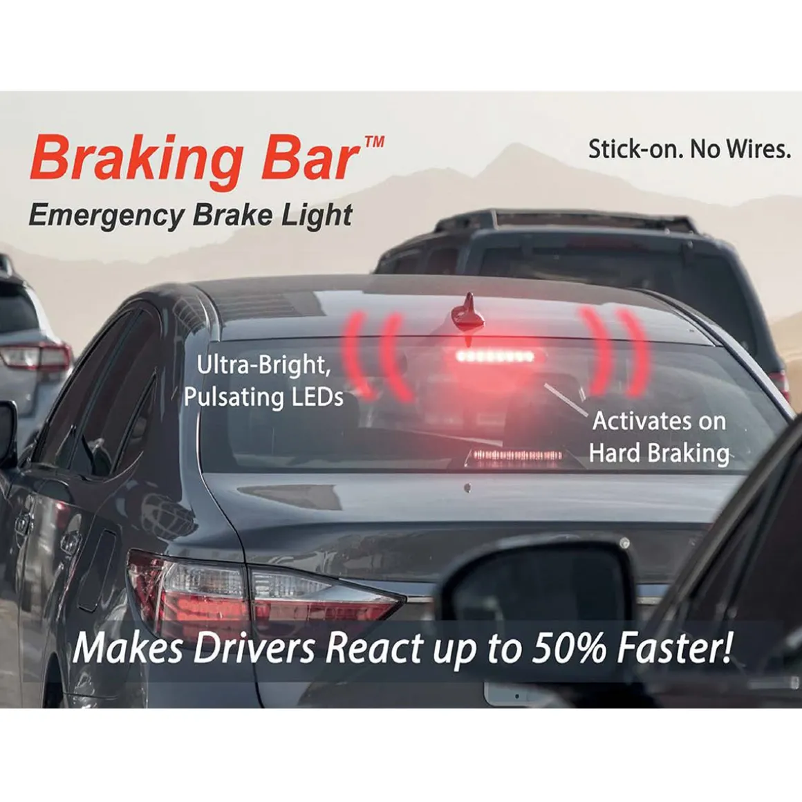 Braking Bar Collision Alert System
