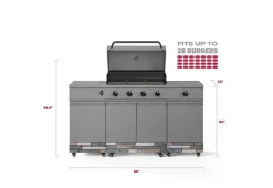 5-Burner Fresno Island Outdoor Grill