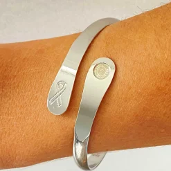 Cancer Awareness Engraved Bracelet