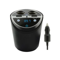 Car and Driver Bluetooth FM Transmitter Power Station and Charger