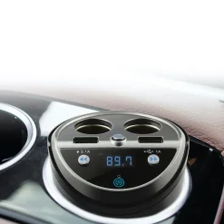 Car and Driver Bluetooth FM Transmitter Power Station and Charger
