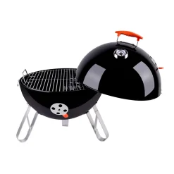 Charcoal BBQ Smoker with Built-In Thermometer