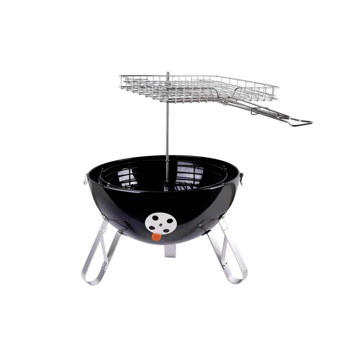 Charcoal BBQ Smoker with Built-In Thermometer
