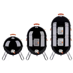 Charcoal BBQ Smoker with Built-In Thermometer