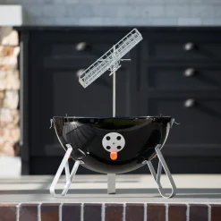 Charcoal BBQ Smoker with Built-In Thermometer