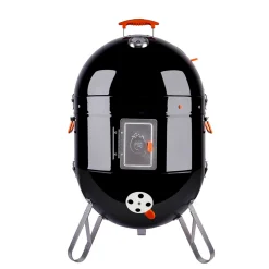 Charcoal BBQ Smoker with Built-In Thermometer