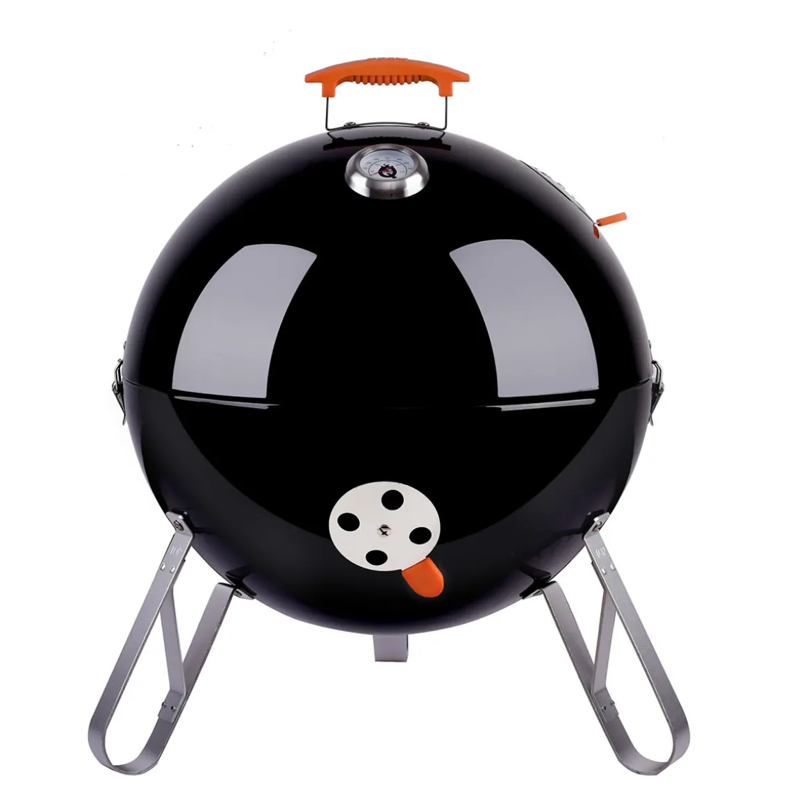 Charcoal BBQ Smoker with Built-In Thermometer